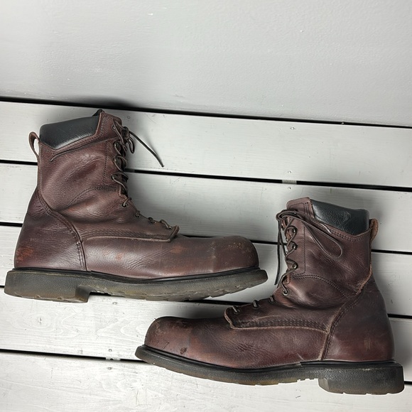 Red Wing Men’s ASTM F-2413-18 Brown Leather Steel Toe Boots Size 15D Style 2408 - Picture 3 of 7